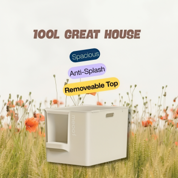 Meoof Litter Box Great House Blue